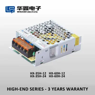 Slim Power Supply DC12V 2.91A 35W for LED Strips and LED Sign Lighting