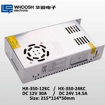 DC12V 24V 350W AC185-264V LED Module Power Supply with KC Certification